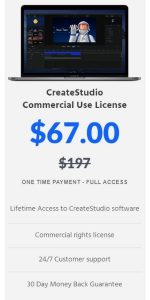 create studio price deal